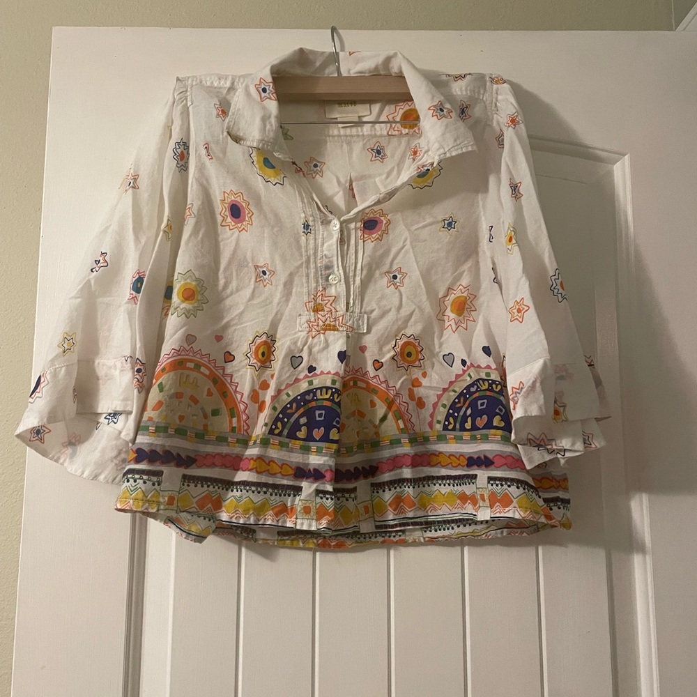 Maeve Floral Cropped Top